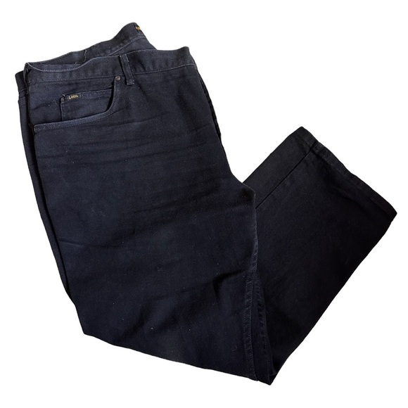 🍁 BUNDLE ONLY - 5/$15 Lee’s Black Straight Leg Jeans, Relaxed Fit, Men's size 42 - Picture 2 of 5